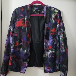 Silky Floral H&M Bomber